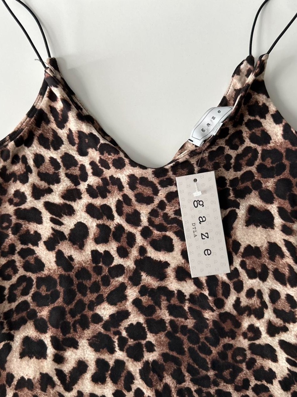 gaze Leopard-Print Camisole in Brown and Black